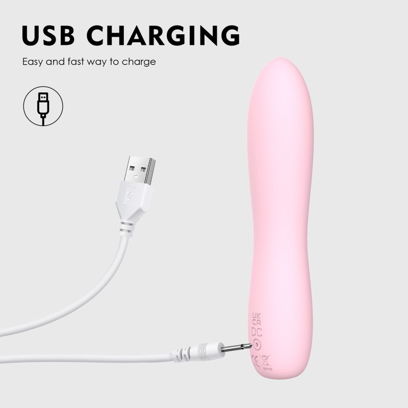 Bella Silicone 140mm Bullet Massager Pink-SXE-0713