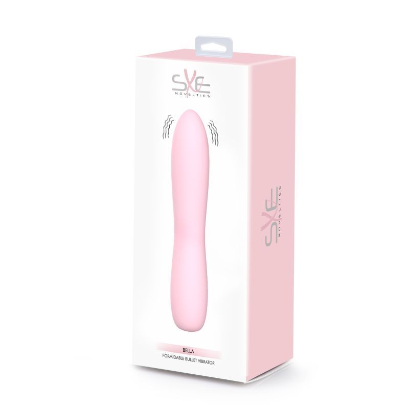 Bella Silicone 140mm Bullet Massager Pink-SXE-0713