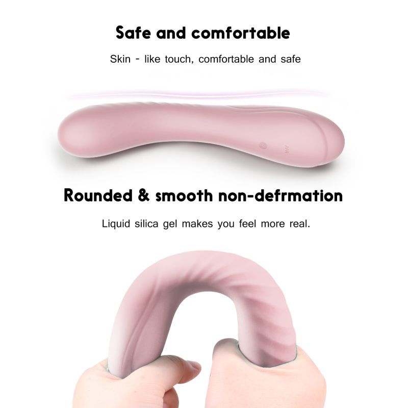 Maya Curve Silicon Vibrator Pink-SXE-0524