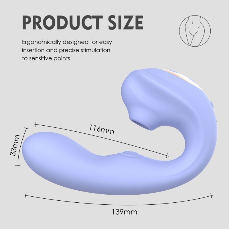 Aria Air Pulse C Shaped Vibrator-SXE-0661