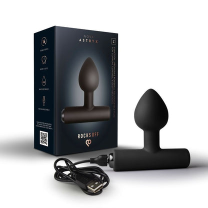 Nova Astryx Butt Plug Vibrator Black-16ASTRYXBK