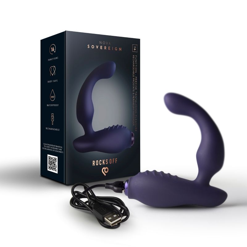 Nova Sovereign Smooth P Spot Vibrator Purple-16SOVEREIGNBU