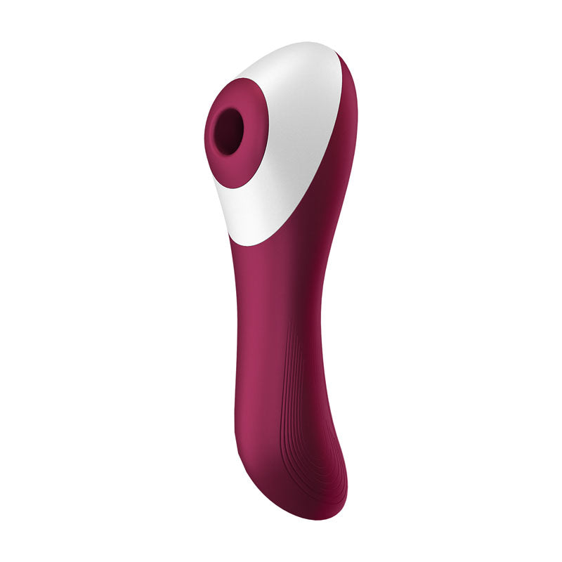 Satisfyer Dual Crush - Red Air Pulse Stimulator with Vibration-4003061