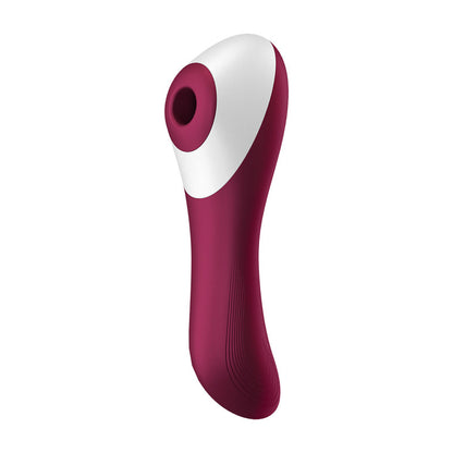 Satisfyer Dual Crush - Red Air Pulse Stimulator with Vibration-4003061
