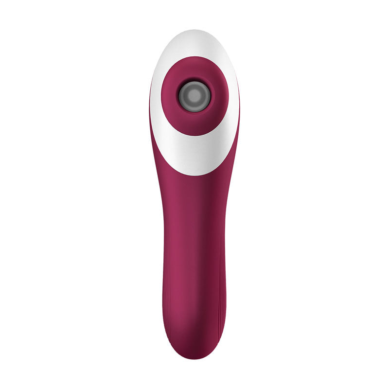 Satisfyer Dual Crush - Red Air Pulse Stimulator with Vibration-4003061