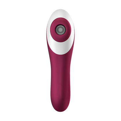 Satisfyer Dual Crush - Red Air Pulse Stimulator with Vibration-4003061