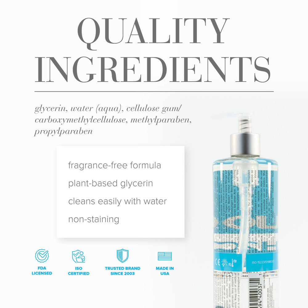 JO H2O Original Lube - 480 mL - Water Based Lubricant - 480 ml Bottle-40037