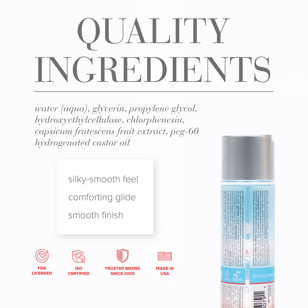 JO H2O Warming Lube - 120 mL - Water Based Warming Lubricant - 120 ml Bottle-40079