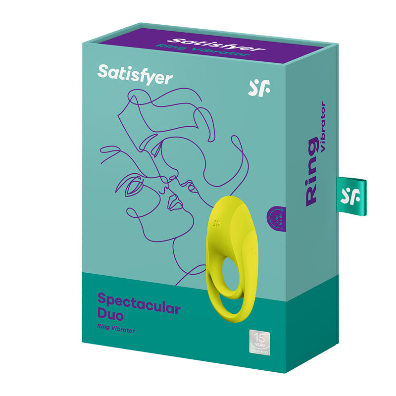 Satisfyer Spectacular Duo - Light Green USB Rechargeable Cock & Balls Ring-4009933