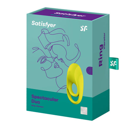 Satisfyer Spectacular Duo - Light Green USB Rechargeable Cock & Balls Ring-4009933