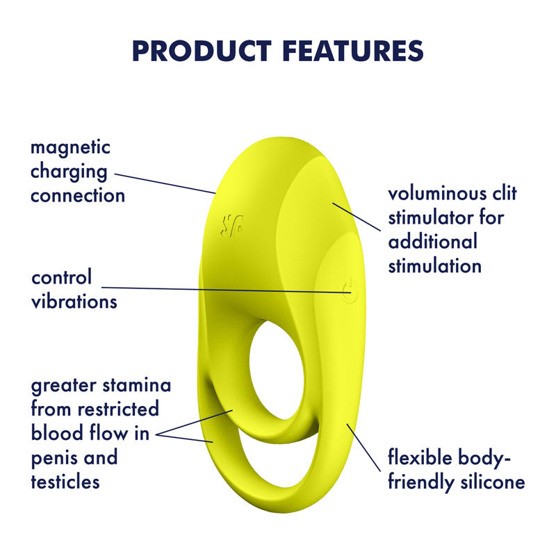 Satisfyer Spectacular Duo - Light Green USB Rechargeable Cock & Balls Ring-4009933