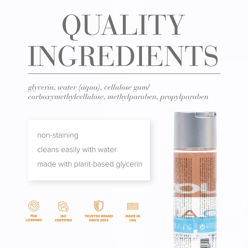 JO H2O Anal Lube - 120 mL - Water Based Anal Lubricant - 120 ml Bottle-40107