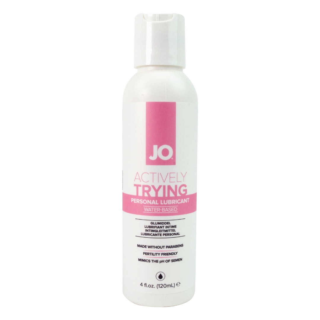 JO Actively Trying - 120ml - Water Based Fertility Friendly Lubricant - 120 ml Bottle - 40132