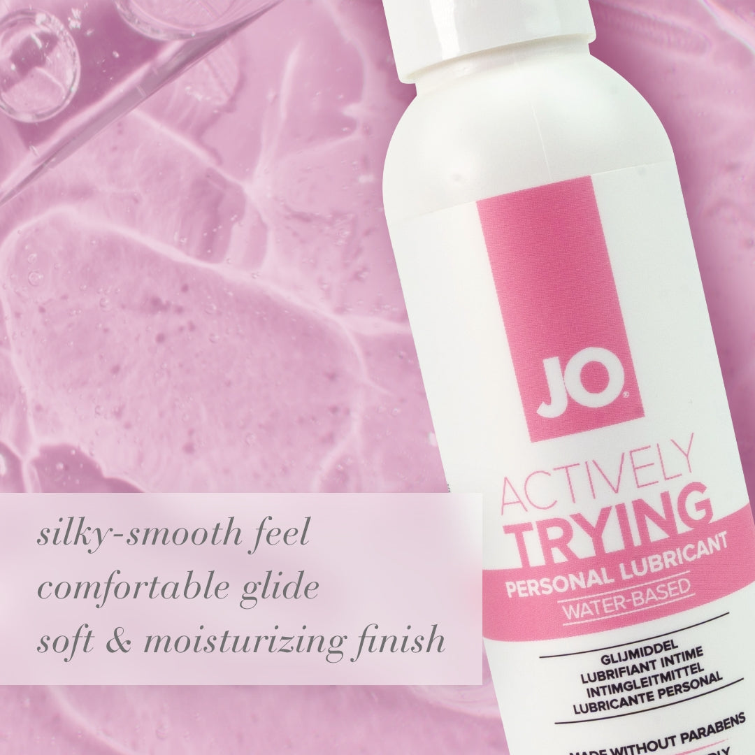 JO Actively Trying - 120ml - Water Based Fertility Friendly Lubricant - 120 ml Bottle - 40132