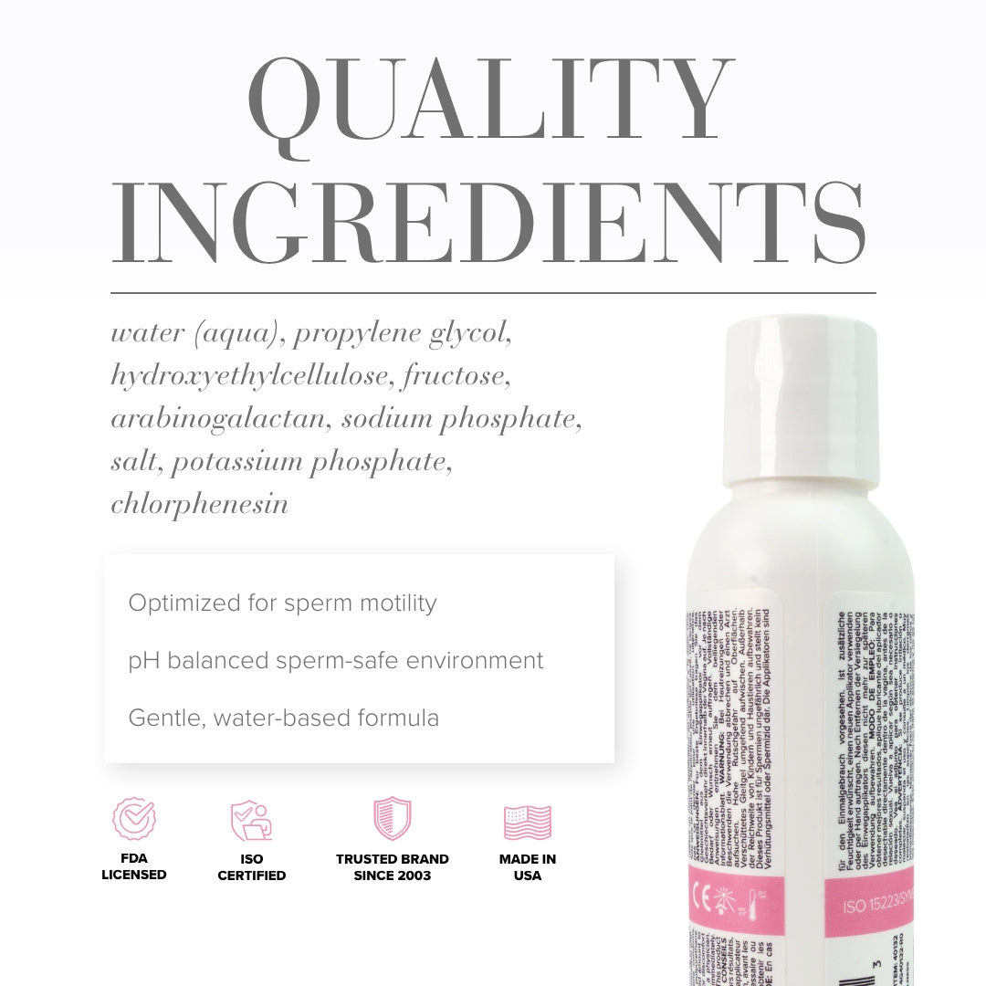 JO Actively Trying - 120ml - Water Based Fertility Friendly Lubricant - 120 ml Bottle - 40132