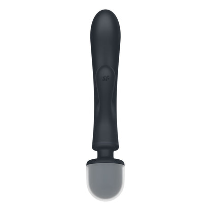 Satisfyer Triple Lover - Grey USB Rechargeable Rabbit Vibrator and Massage Wand-4018201