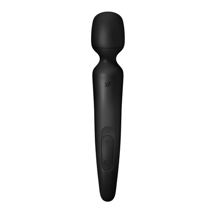 Satisfyer Wand-erland - Black - Black/Rose Gold USB Rechargeable Massage Wand-4018584