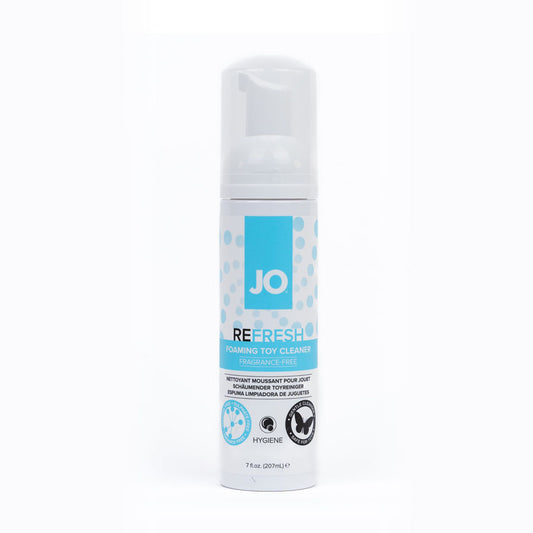 JO Refresh Foaming Toy Cleaner - 207 mL - Foaming Toy Cleaner - 207 ml Bottle-40200