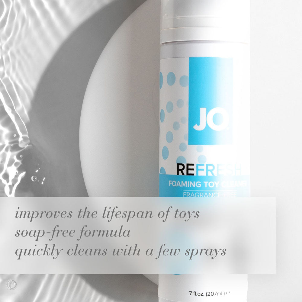 JO Refresh Foaming Toy Cleaner - 207 mL - Foaming Toy Cleaner - 207 ml Bottle-40200
