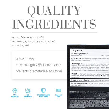 JO Prolonger Spray - 60 mL - Desensitising Spray for Men - 60 ml Spray Bottle-40216