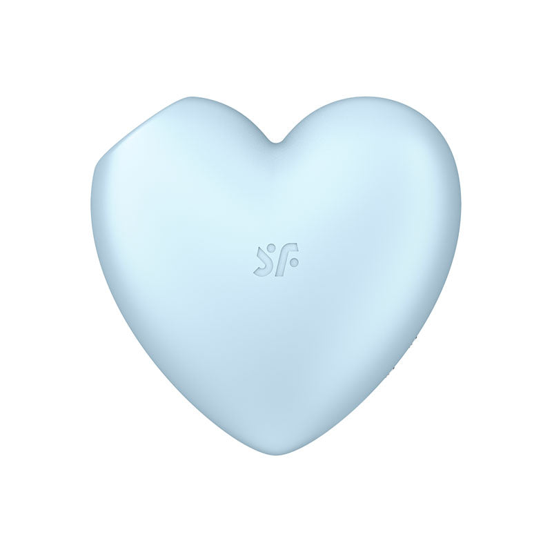 Satisfyer Cutie Heart - Blue - Blue USB Rechargeable Air Pulsation Stimulator with Vibration-4037271