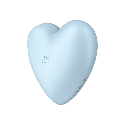Satisfyer Cutie Heart - Blue - Blue USB Rechargeable Air Pulsation Stimulator with Vibration-4037271