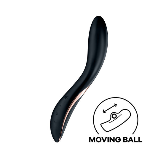 Satisfyer Rrrolling Explosion - Black USB Rechargeable Vibrator-4044019