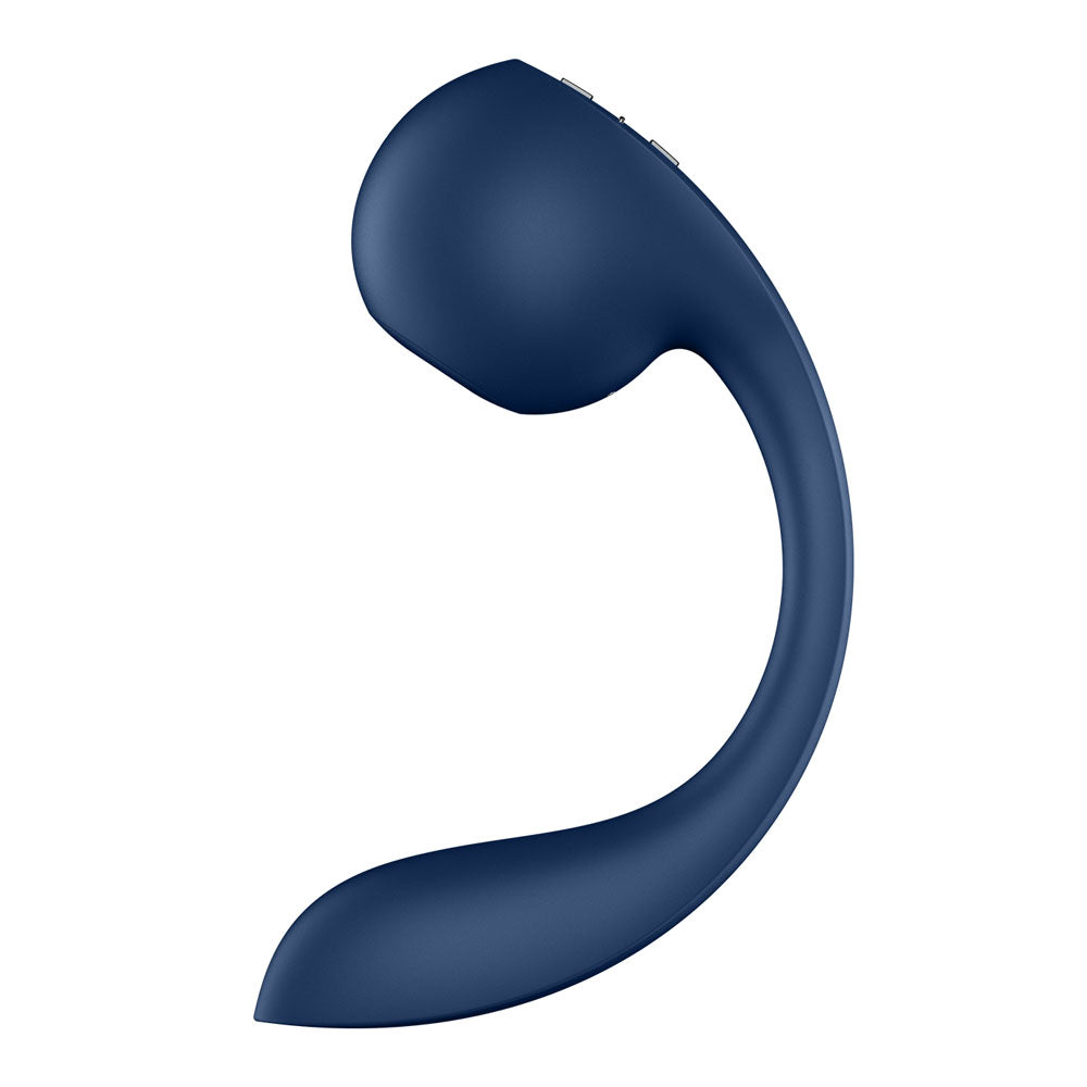 Satisfyer Pro+ Wave 4 - Blue USB Rechargeable Vibrator with Air Pulse Stimulation and App Control-4044163