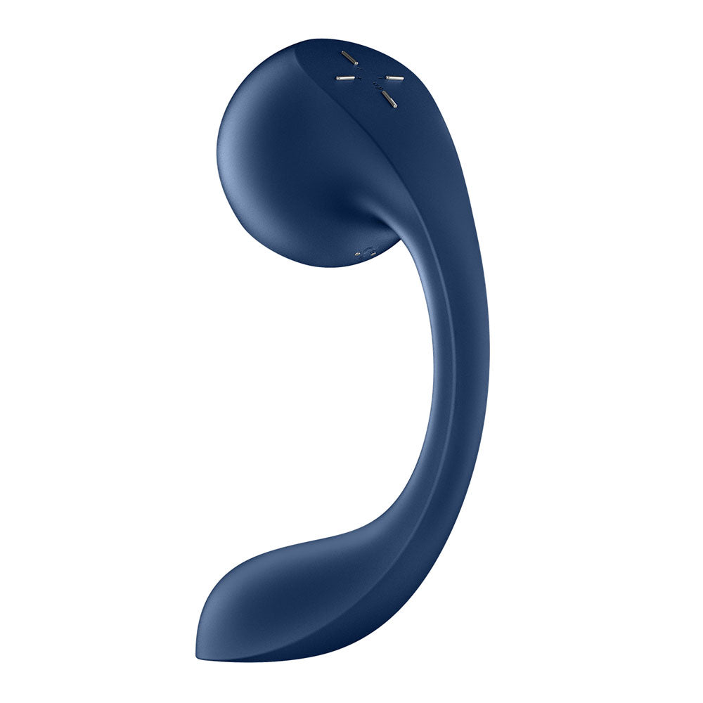 Satisfyer Pro+ Wave 4 - Blue USB Rechargeable Vibrator with Air Pulse Stimulation and App Control-4044163