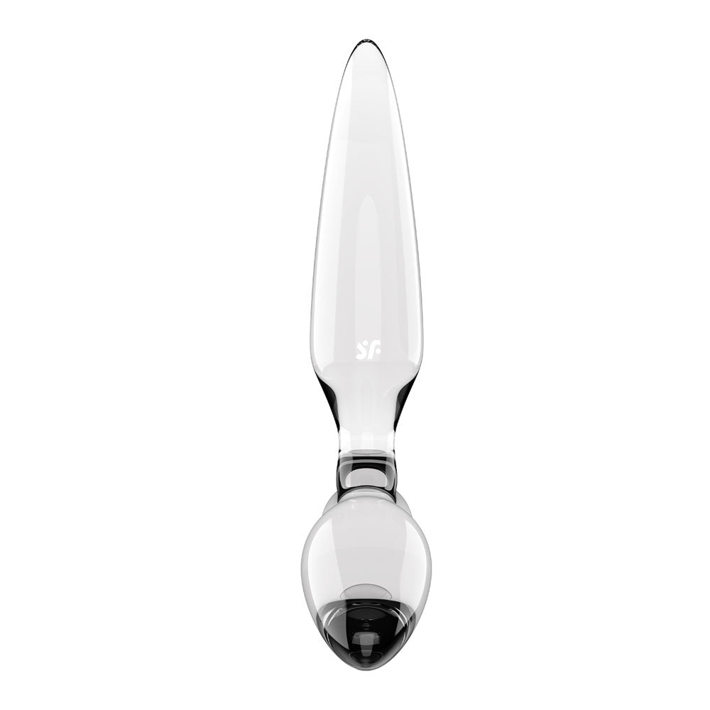 Satisfyer Triple Crystal 2 - Clear - Clear Glass 3-in-1 Butt Plug-4045696