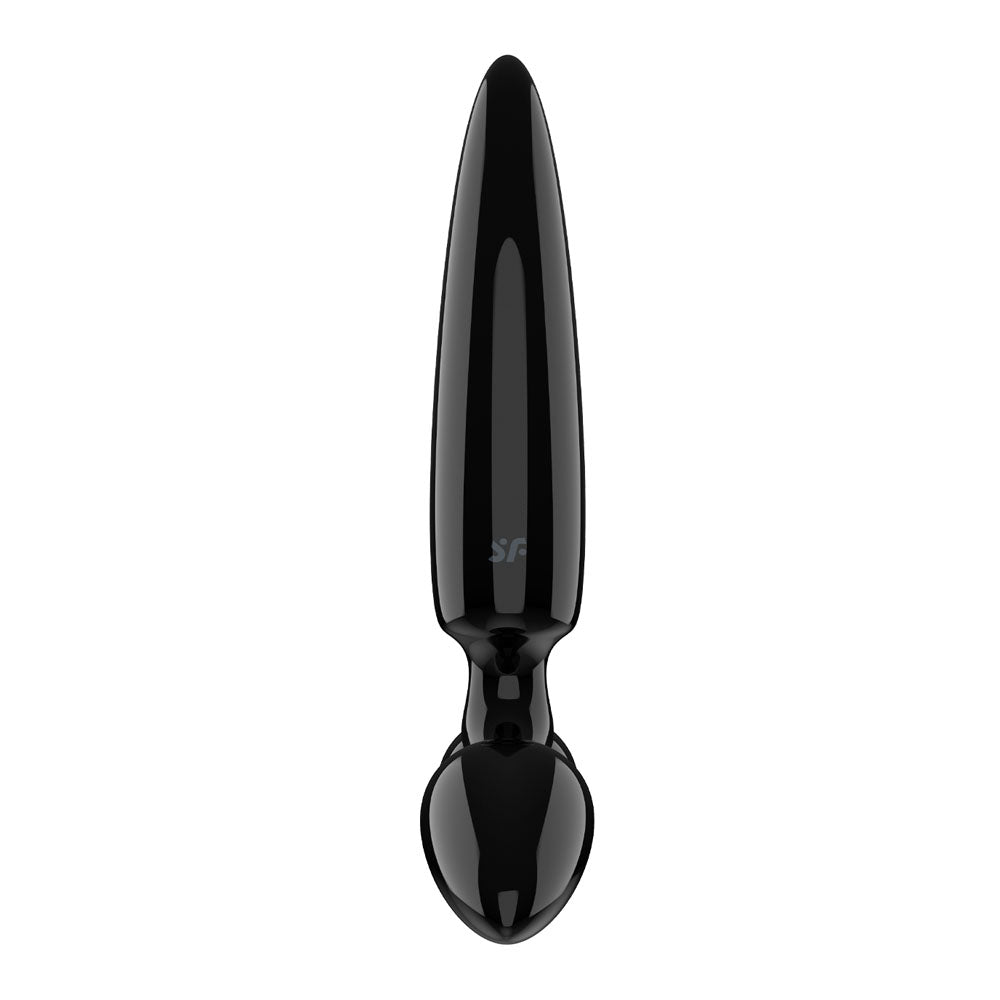 Satisfyer Triple Crystal 1 - Black - Black Glass 3-in-1 Butt Plug-4045948