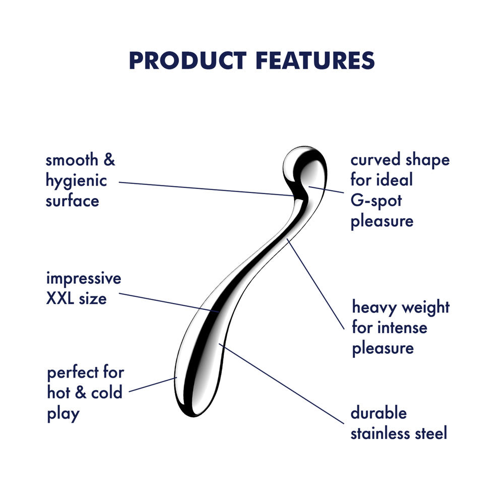 Satisfyer Star Force 4 - Chrome Steel 26 cm Dildo-4067025