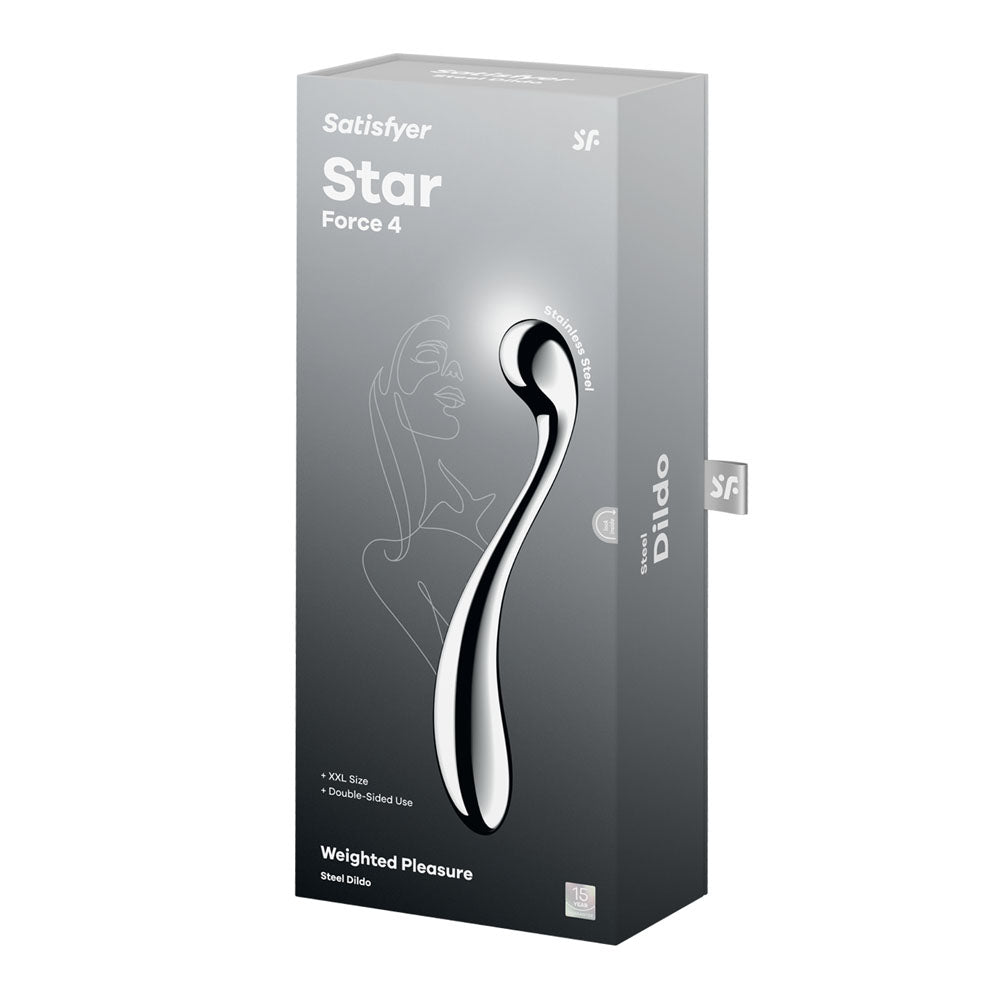 Satisfyer Star Force 4 - Chrome Steel 26 cm Dildo-4067025