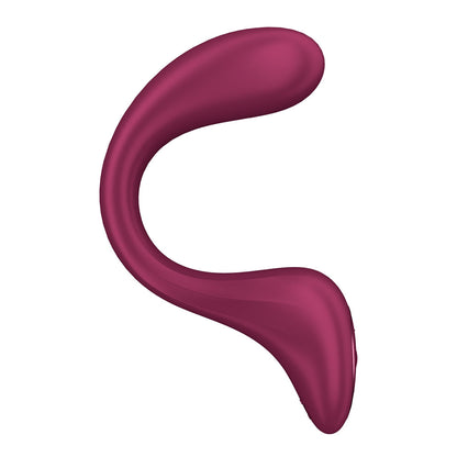Satisfyer G For Goddess 2 - Wine Red - Wine Red 18.8 cm USB Rechargeable Vibrator with Clit Stim - 4080635