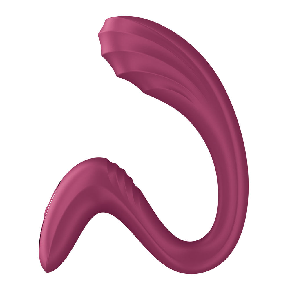 Satisfyer G For Goddess 3 - Wine Red - Wine Red 16 cm USB-C Rechargeable Vibrator with Clit Stim - 4082332