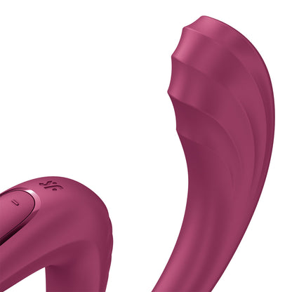 Satisfyer G For Goddess 3 - Wine Red - Wine Red 16 cm USB-C Rechargeable Vibrator with Clit Stim - 4082332