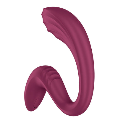 Satisfyer G For Goddess 3 - Wine Red - Wine Red 16 cm USB-C Rechargeable Vibrator with Clit Stim - 4082332