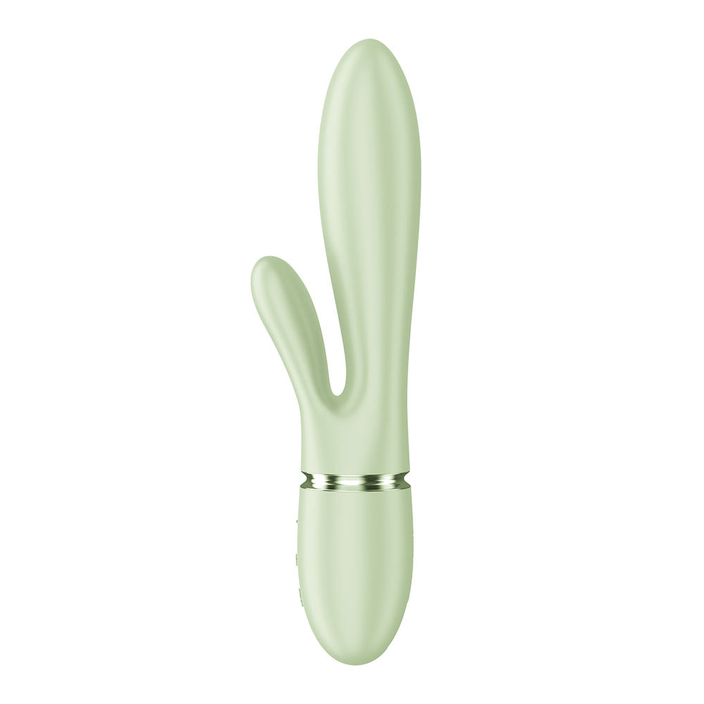 Satisfyer Pearl Bunny 2 - Light Green - Light Green 21.5 cm USB-C Rechargeable Rabbit Vibrator - 4082820