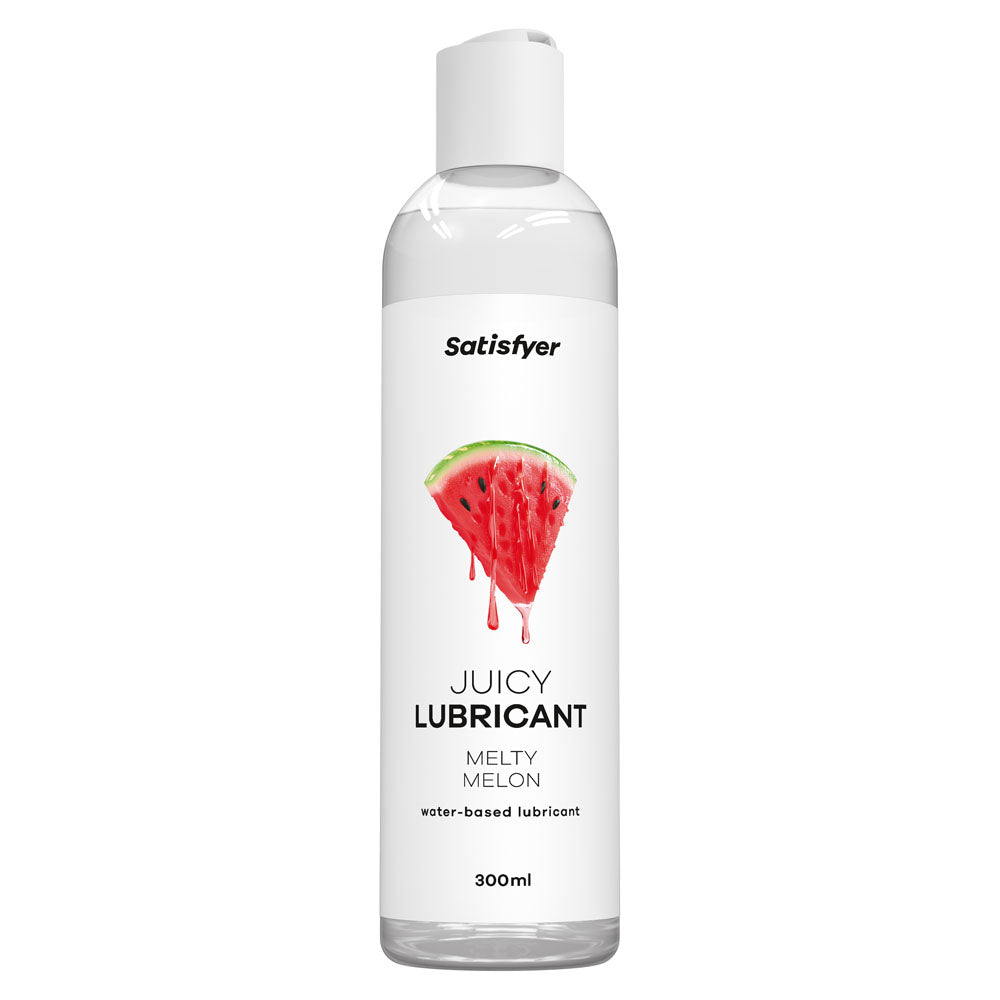 Satisfyer Juicy Lubricant 300 ml Melty Melon - Watermelon Scented Water Based Lubricant - 300 ml Bottle-4082912
