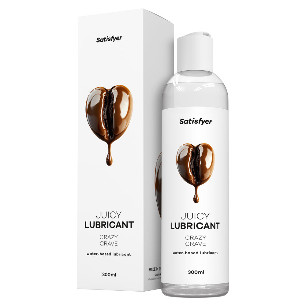 Satisfyer Juicy Lubricant 300 ml Crazy Crave - Coffee Scented Water Based Lubricant - 300 ml Bottle-4082936