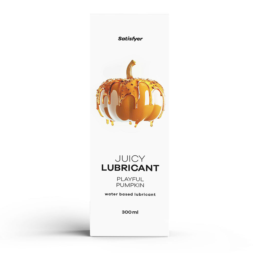 Satisfyer Juicy Lubricant 300 ml Playful Pumpkin - Pumpkin Spice Scented Water Based Lubricant - 300 ml Bottle-4082943