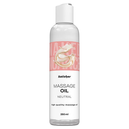 Satisfyer Massage Oil 250 ml Neutral - Unscented Massage Oil - 250 ml Bottle-4083063