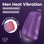 Satisfyer Men Heat Vibration - Battery Series - Purple Heating and Vibrating Masturbator - 4083803