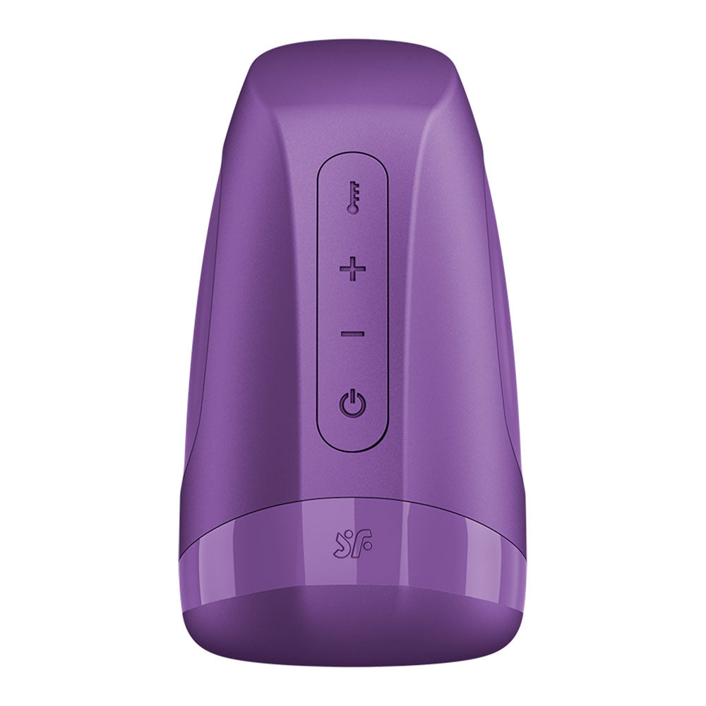 Satisfyer Men Heat Vibration - Battery Series - Purple Heating and Vibrating Masturbator - 4083803