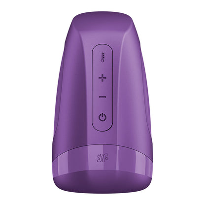 Satisfyer Men Heat Vibration - Battery Series - Purple Heating and Vibrating Masturbator - 4083803