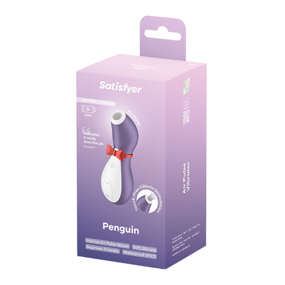Satisfyer Penguin - Battery Series - Purple Air Pulse Clitoral Stimulator - 4084008