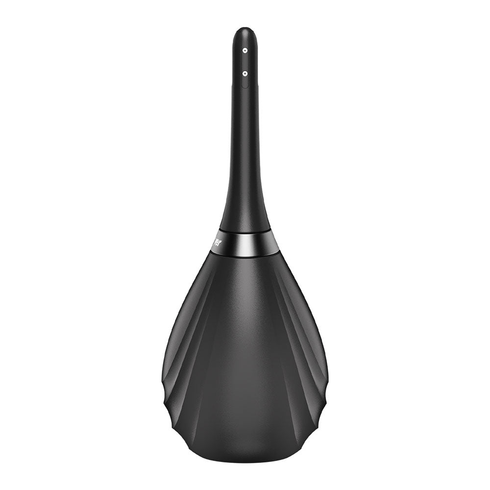 Satisfyer Clean & Play 2-in-1 - Black Unisex Douche with 2 Nozzles - 4095110