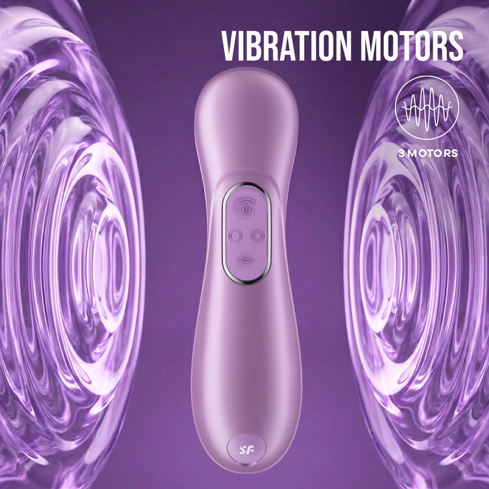 Satisfyer Pro 2 Generation 4 - Amethyst - Amethyst Touch-Free USB-C Rechargeable Clitoral Stimulator with App Control - 4095417
