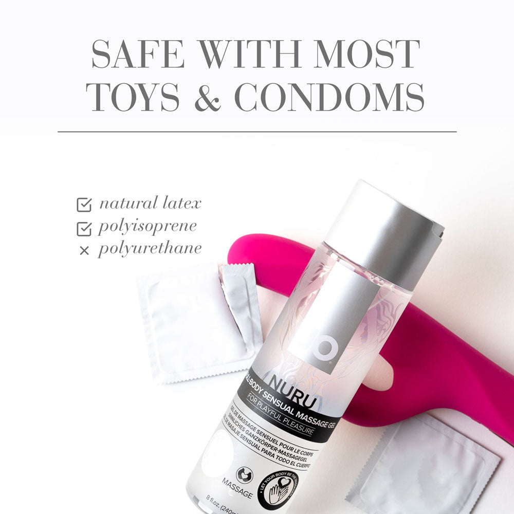 JO Nuru Massage Gel - 240ml - Nuru Massage Lubricant - 240 ml Bottle - 48005
