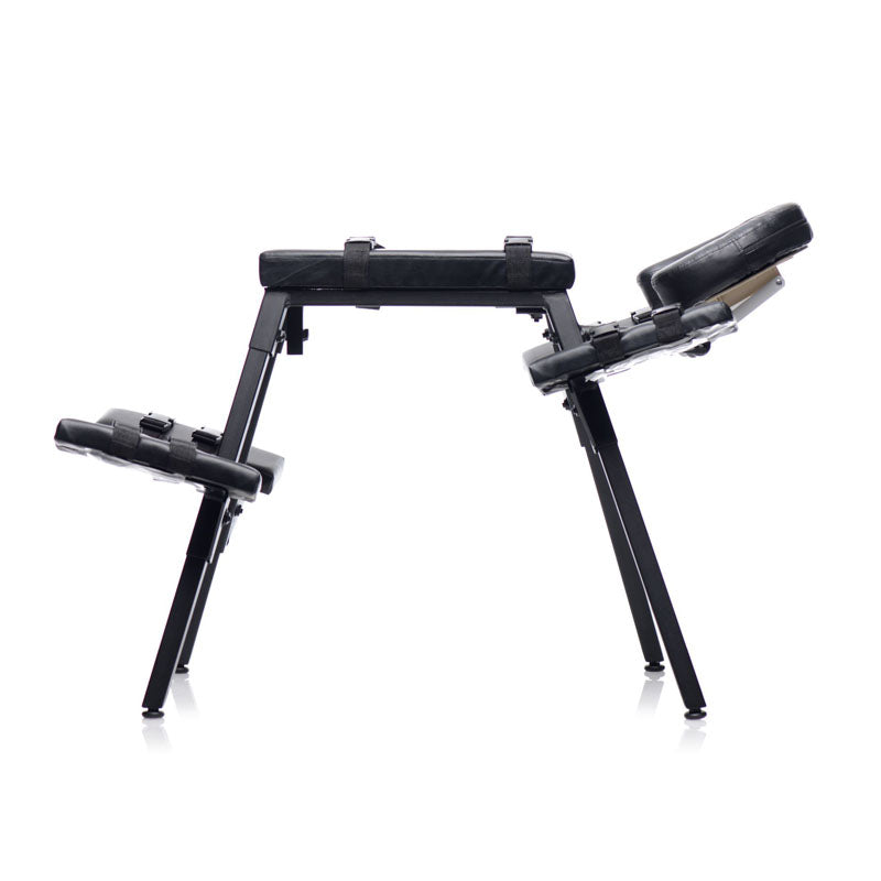 Master Series Obedience Extreme Sex Bench - Black Bondage Furniture